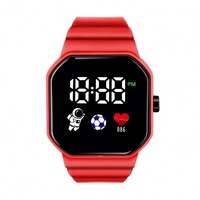Nouvelle montre numérique LED carrée de luxe pour enfants, étudiants, bracelet tendance, montre électronique