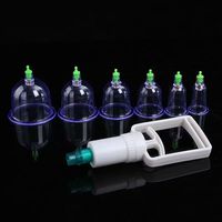 Ensemble professionnel de ventouses à vide 6/12/18 coupes, outil de massage en plastique pour la thérapie, l'amincissement corporel et la détoxification