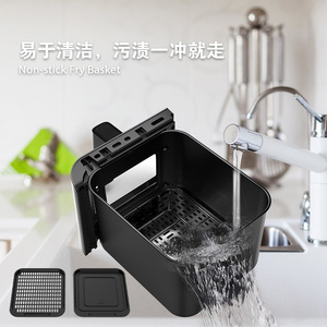 Smart Dual Compartment Air Fryer 14L Touchscreen Display Black Electric Kitchen Appliance - Product Image 5