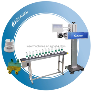 PET Plastic Bottles PVC Pipes <b>Cable</b> Laser <b>Printer</b> Online 60W Co2 Flying Laser Marking Machine for number - Product Image 3