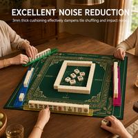 Housse de table imperméable, tapis de Mahjong 800x800mm, bord durable pour 4 joueurs, accessoire de jeu