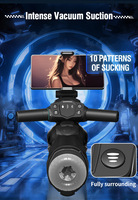 Vibrator für Männer Körpersicheres TPE Mehrere Geschwindigkeiten IPX7 CE RoHS Bluetooth Stoßvibration Saugfunktion Wärmefunktion Wasserdicht Phthalatfrei
