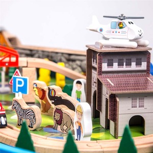 Circuit de <span class=keywords><strong>Table</strong></span> électrique, 108 pièces, conception populaire, en Stock, jouet, <span class=keywords><strong>Train</strong></span>, chemin de fer pour 3 ans + développement des mains pour enfants, nouveau - Product Image 2