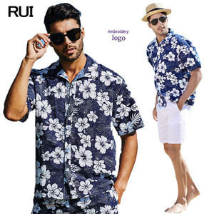 Camisa de playa para hombre de tendencia personalizada, camisa floral de manga corta de varios estilos, camisa holgada con estampado de playa para el verano 2024 - Product Image 1