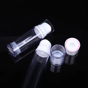 Cylindre sans air en plastique Ptg transparent de haute qualité personnalisé en gros avec belle tête de pompe 150ml 180ml sans cylindre - Product Image 4