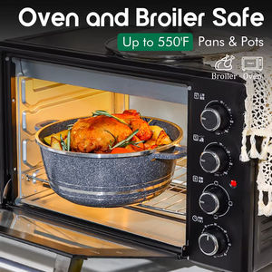 Moderno y Elegante Juego de 10 Piezas de Ollas de Sopa de Aluminio Fundido Antiadherente con Diseño de Mármol Sostenible y Material de Granito de Piedra Maifan - Product Image 3