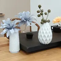 Decorative White Simulated Ceramic Vase for Home Decor