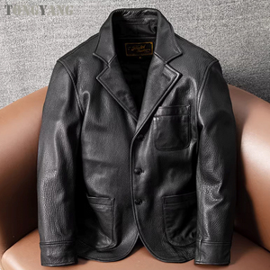 TONGYANG <span class=keywords><strong>Giacca</strong></span> in <span class=keywords><strong>Vera</strong></span> <span class=keywords><strong>Pelle</strong></span> di Pecora di Alta Qualità per <span class=keywords><strong>Uomo</strong></span>, Abiti in <span class=keywords><strong>Vera</strong></span> <span class=keywords><strong>Pelle</strong></span> per Autunno e Inverno, Cappotti Minimalisti in <span class=keywords><strong>Pelle</strong></span> Genuina - Product Image 1