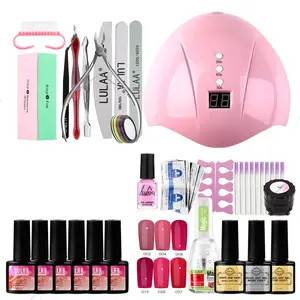 Großhandel Nagellack Gel Nail Beauty Neue Nagel-Tool-Kits Pure Color Phototherapie Cordane Rubber Kit