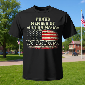 T-shirt promozionale vintage per Maga King - Orgoglioso membro della collezione Ultra for Maga - Product Image 3