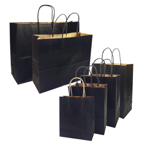 <span class=keywords><strong>Sac</strong></span> en papier <span class=keywords><strong>kraft</strong></span> avec logo personnalisé, fourre-tout de bonne qualité avec poignée, sacs personnalisés - Product Image 1