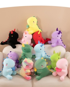 Nouvelle peluche <span class=keywords><strong>dinosaure</strong></span> multicolore avec cœurs, animaux en peluche, cadeau de la Saint-Valentin ou d'anniversaire pour meilleur ami - Product Image 6