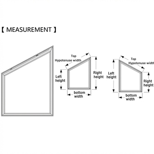 Persianas Romanas Triangulares Personalizadas de Poliéster Liso con Protección UV, Modernas con Forma de Arco para Decoración del Hogar Irregular - Product Image 6