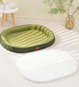 Luxus Haustier Hunde bett Neues Design Kunst pelz Schlafs ofa Solides Muster und Heiz funktion - Product Image 5