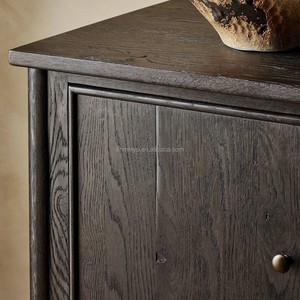 Credenza di Lusso Moderna in Legno Massello, Mobile Buffet Nero per Sala da Pranzo e Soggiorno, Arredamento Interno - Product Image 5