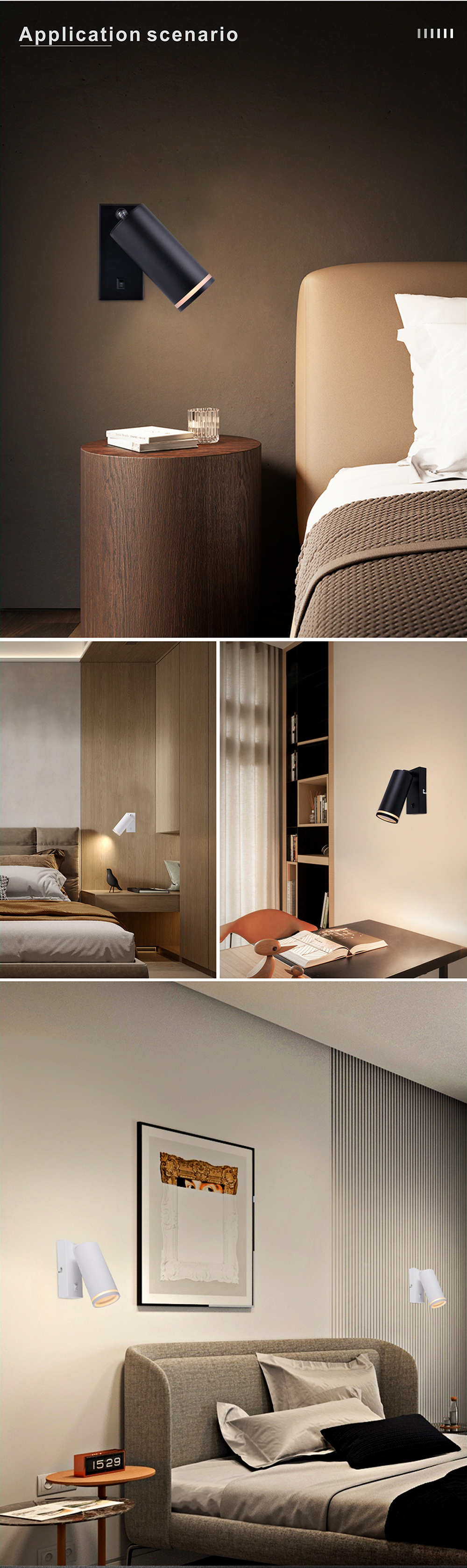 Custom Pure Aluminium Surface Mounted Spotlights Adjustable Led Gu10 Wall Lamp Spots
