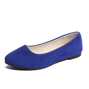 Zapatos casuales de mujer de gamuza con punta, suela plana, color liso, antideslizantes, de moda, de caña baja, tipo estribo. - Product Image 6