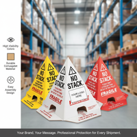 (Paquet de 50) Cones en carton ondulé pour palettes, pour éviter le superposition de commandes de fret et réduire les dommages aux expéditions