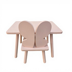 Ensemble table et chaises en bois moderne pour enfants, pour l'école et l'extérieur, design écologique - Product Image 2