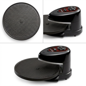 Venta al por mayor Nuevo Personalizado CE GS RoHS LFGB ETL Más Vendido Horno de Pizza y Prensa para Pizza Portátil Giratorio de Contacto para Asar BBQ para Interiores - Product Image 3