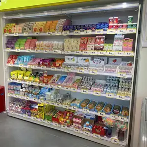 Estantes de exhibición de tienda minorista comercial de doble cara para servicio pesado Estantes metálicos para supermercados