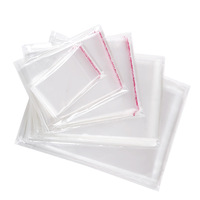 Vente en gros de sacs en plastique transparents auto-scellants pour emballage de bonbons, biscuits et jouets sac auto-adhésif scellé BOPP pour cadeau de fête