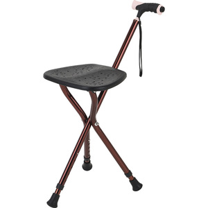 Kanghan Cane <b>Stool</b> 13x21x26cm <b>Folding</b> Telescopic Tripod Chair For Outdoor Hiking - Product Image 1