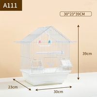 Vente en gros de cage de nid d'élevage d'oiseaux en fil de fer en acier inoxydable pinsons perroquets application de lapin en métal accessoire pour animaux