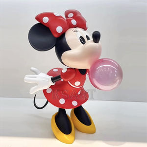 High-End Mickey &amp; <strong>Minnie</strong> <strong>Mouse</strong> Sculpture Blowing Bubbles Cartoon <strong>Top</strong> Tabletop Furniture Fiberglass and Resin Home Decor - Product Image 4
