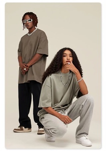 Wholesale causal 100% Heavyweight cotton <b>tshirt</b> sprinting <b>plain</b> multi color men's t-shirt crew neck customize <b>tshirt</b> for men - Product Image 5