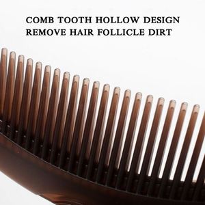 Peigne anti-pelliculaire en plastique, design évidé, peigne énergétique, peigne dégraissant pour cheveux gras, vente en gros d'usine - Product Image 5