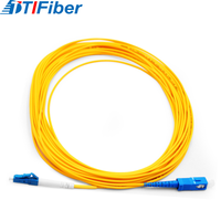 Kabel Jumper jaket PVC 1m & 5m, kabel Jumper jaket PVC Mode tunggal dupleks LC SC UPC SM SX 2.0mm kualitas tinggi