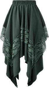 Jupe <span class=keywords><strong>Apocrypha</strong></span> pour femme, style victorien vintage, à fines bretelles, longueur mi-cuisse, silhouette crayon, motif diamant, 100 % polyester - Product Image 3