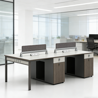 Mobilier de bureau moderne, poste de travail ouvert, bureau pour personnel, solution de poste de travail modulaire, 2, 4, 6, 8, personnalisable