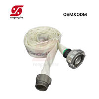 Vente directe usine – Tuyau d'incendie simple gaine 40mm 65mm avec revêtement PU/caoutchouc et raccords BS/Storz/NST pour la lutte contre l'incendie