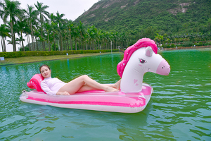 Kasur Apung Tiup PVC <span class=keywords><strong>Unicorn</strong></span> untuk Kolam Renang, Tempat Tidur Apung di <span class=keywords><strong>Air</strong></span>, Pelampung Kolam Renang Tiup untuk Dewasa - Product Image 3