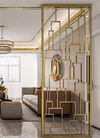 Cloison de séparation personnalisée pour salon/salle à manger, cloison moderne en acier inoxydable, couleur/taille sur mesure, installation OEM sur site