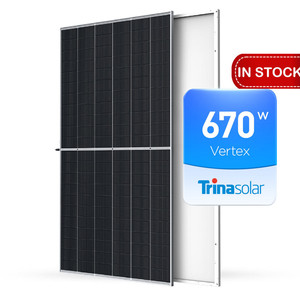 Panneaux solaires <span class=keywords><strong>Trina</strong></span> <span class=keywords><strong>Solar</strong></span> Vertex S 660W 670W, module photovoltaïque solaire 210 mm, provenant de l'usine d'origine avec certificats TUV CE - Product Image 1