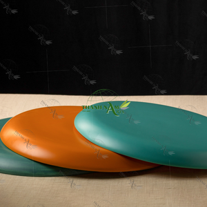 Assiette de service en bambou naturel Ustensiles de cuisine écologiques Plat biodégradable pour fruits Plateau en bambou léger pour la décoration intérieure - Product Image 1