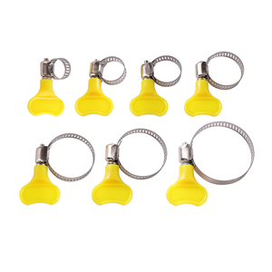Colliers de serrage réglables en acier inoxydable à vis sans fin avec poignée en plastique pour tuyaux de 8 à <span class=keywords><strong>38</strong></span> <span class=keywords><strong>mm</strong></span> – Fixations rapides pour tubes - Product Image 1