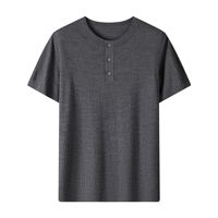 Maßgefertigter Einfarbiger Wollstrick-Pullover 100% Feine Wolle Rundhals Kurzarm-Pullover Lässiger Gestreifter Woll-Oberteil