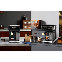 Machine à Espresso Semi-Automatique Italienne pour Maison et Bureau avec Vapeur pour Mousse de Lait Conforme aux Réglementations Européennes et Américaines