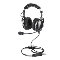 Casques téléphoniques sans fil de casque d'aviation ANR en fibre de carbone ultra-léger professionnel pour pilotes