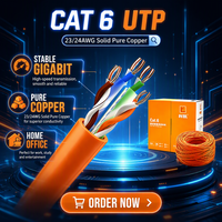 Kabel Ethernet Industri Likai Cat6/Cat6A/Cat7 UTP/Tembaga Terlindung RJ45 1000ft 305m Roll Jaringan Gigabit Kecepatan Tinggi