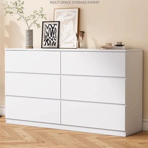 Comò Moderno Minimalista a 6 Cassetti, Armadio Contenitore per <span class=keywords><strong>Camera</strong></span> da <span class=keywords><strong>Letto</strong></span> ad Alta Capacità - Product Image 6