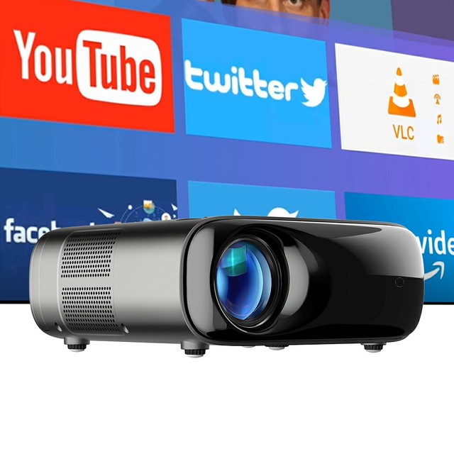 Android 9.0 Projector 4K Native 1080P High Lumens LCD Theater 2.4G/5G WiFi for 5.4 Auto Keystone Professional AKEY9S