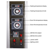 Nouveau four de boulangerie électrique commercial 3 niveaux 6 plateaux grande capacité design encastrable chauffage uniforme pour la cuisson de pizzas, pains et pâtes