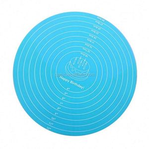 Printed Kitchen Silicon Cooking <b>Baking</b> Mat OEM & ODM 30cm Round Dough Pastry <b>Silicone</b> <b>Baking</b> Mat With Measurements - Product Image 5
