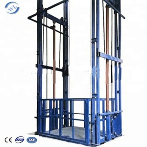 Almacén hidráulico de segundo piso Stock Productos de carga personalizados Cadena de guía interior Plataforma elevadora de riel de guía con controlador - Product Image 2