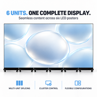 Écran publicitaire LED portable P1.25 P1.53 P1.86 P2.5 pliable sur pied avec roulettes